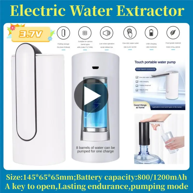 

Electric Water Gallon Pump Automatic Smart Water Pump Bottle Foldable Desktop Rechargeable Drinking Water Dispenser