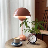 Touch Dimming Bud Table Lamp Danish Creative Desk Light Nordic USB Portable Bedside Lamp Decor for Home/Office/Bar/Cafe/Hotel
