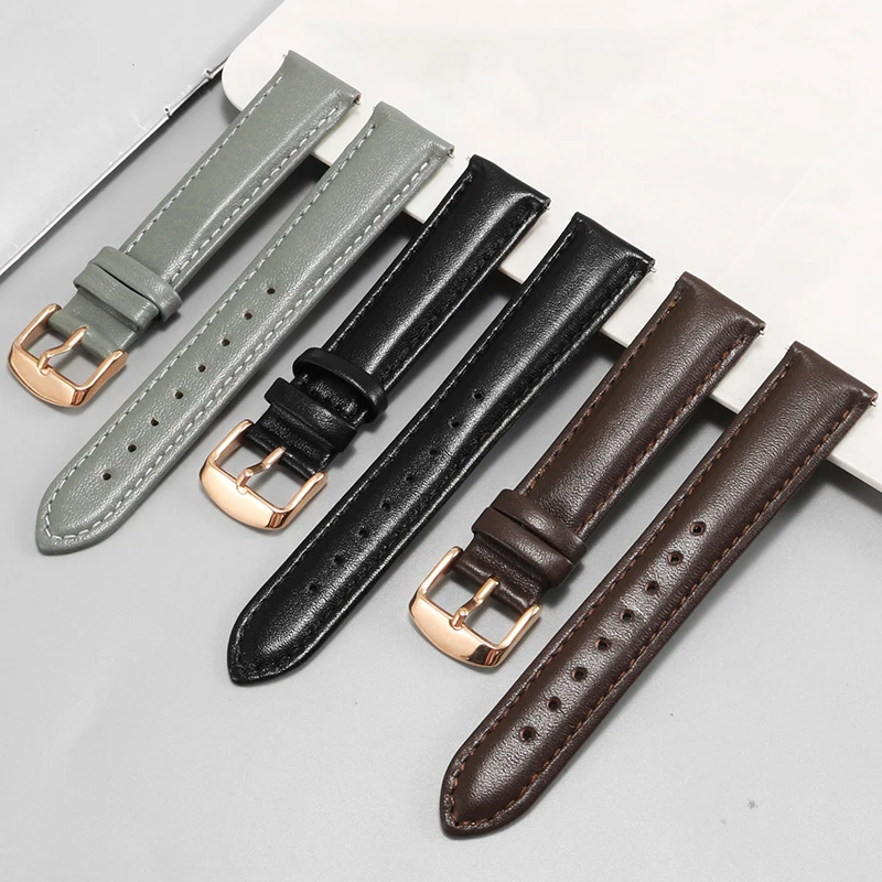 Watch Belt Ladies Substitute The Palace Museum Qianli Jiangshan 16mm Quick Remove Leather Strap