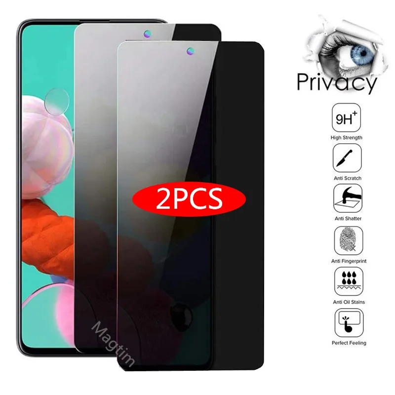 

2PCS Anti-Spy Tempered Glass For Samsung A71 A72 A51 A52 A31 A32 A21s Privacy Screen Protector For Galaxy A90 A70 A30 A50S Glass