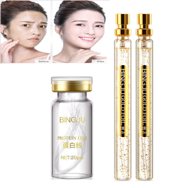 

Face Filler Absorbable Collagen Protein Thread Face Lift Plump Silk Fibroin Line Carving Anti Aging Essence