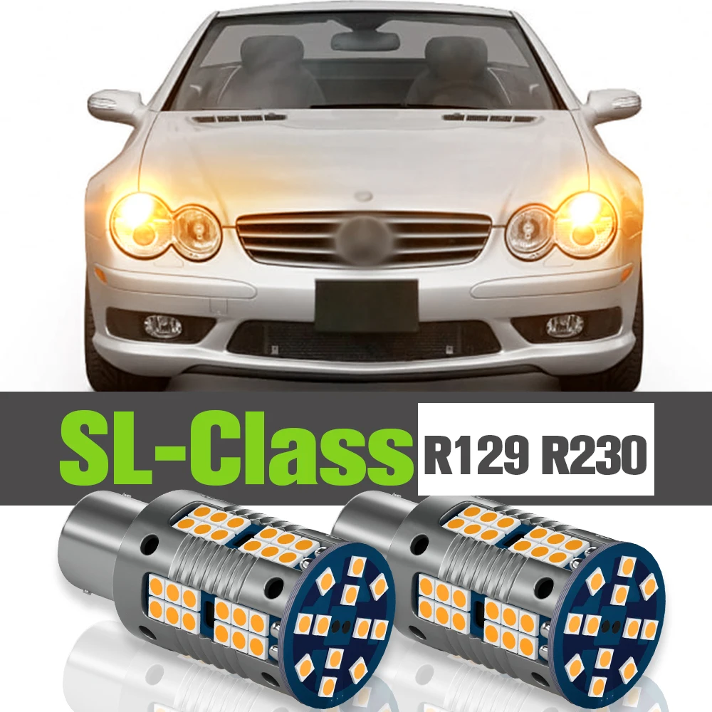 

2x LED Turn Signal Light Accessories Lamp For Mercedes Benz SL Class R129 R230 1992-2008 2000 2001 2002 2003 2004 2005 2006 2007