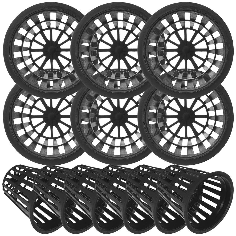 100 шт. корзина для посадки садовая сетка чашки гидропонные круглые фиксированные