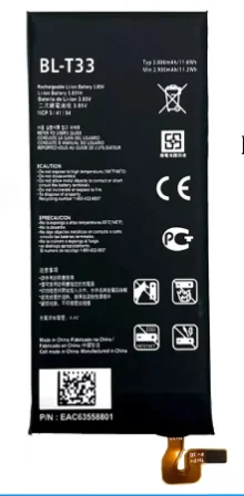 Новый аккумулятор 3020 мАч BL-T33 Аккумулятор для LG Q6 G6mini M700A M700AN M700DSK M700N T33 BLT33