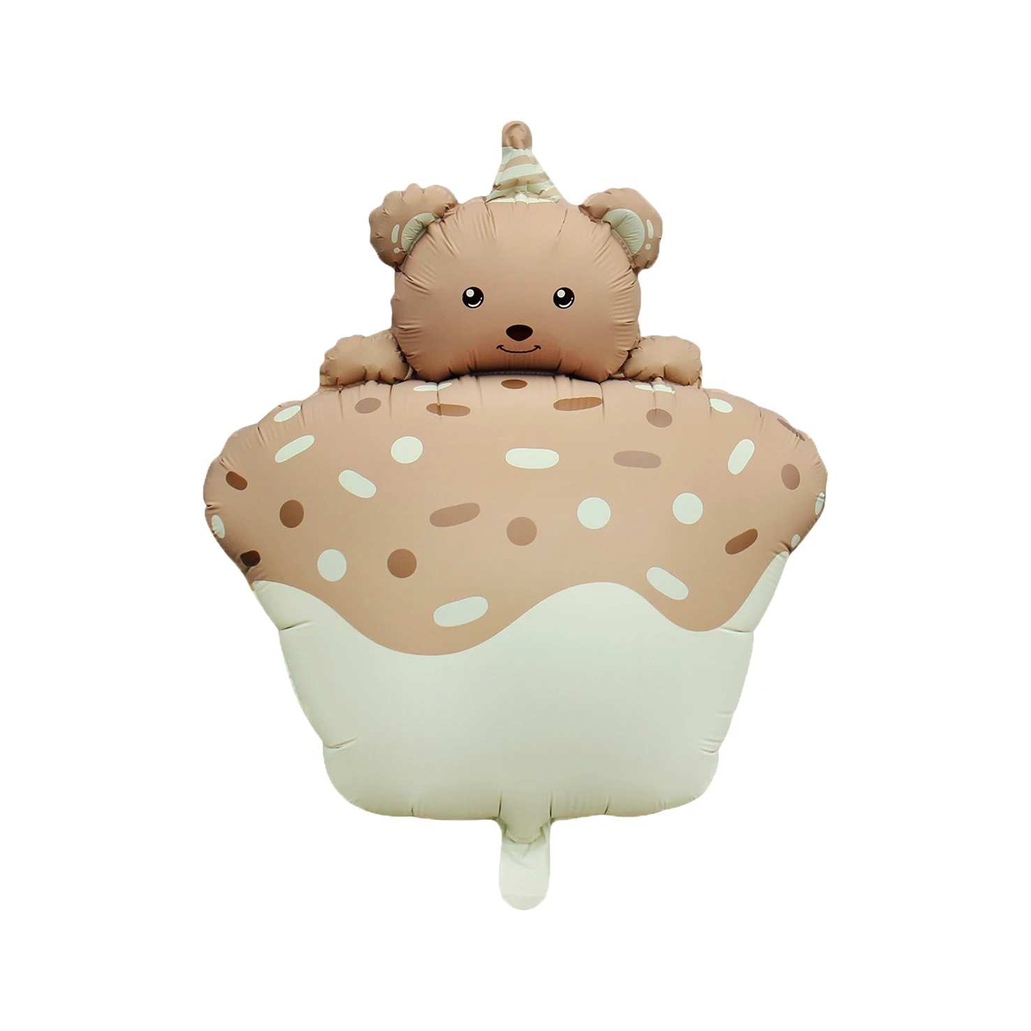 Надувной шар в виде кремового карамельного медведя для вечеринки честь первого