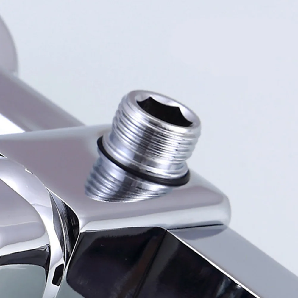 

1 X Shower Faucet Shower Faucet G1/2in High Temperature Resistance Lifting Type Silver Wall Mounted Wear Resistance