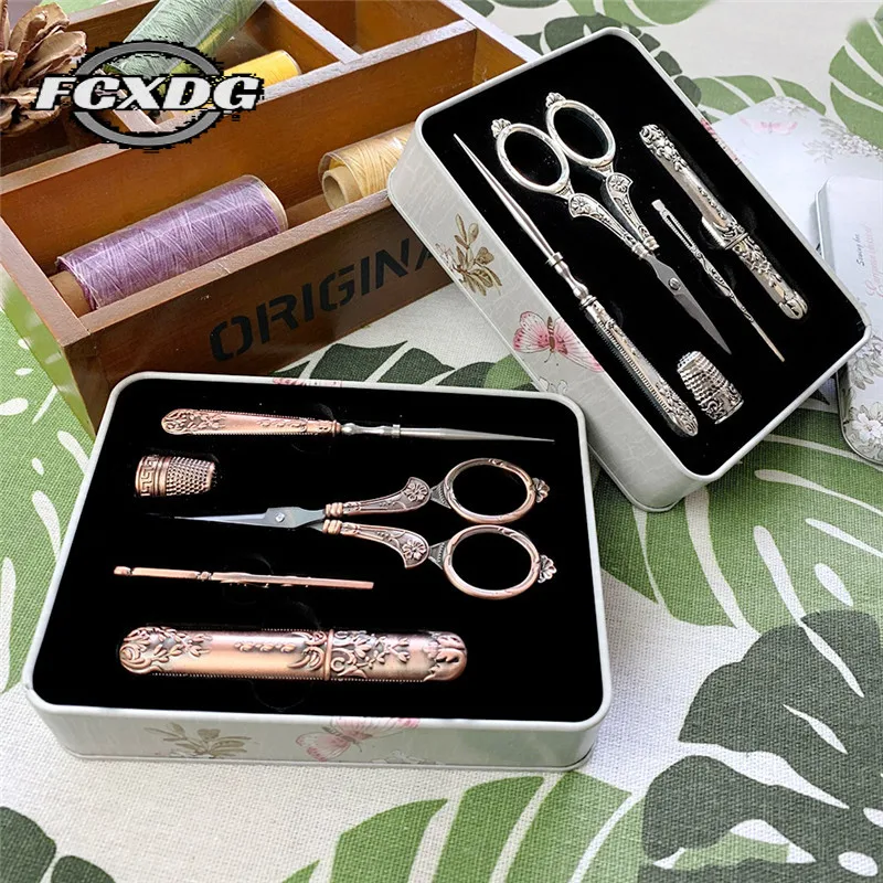 

Sewing Accessories Embroidery Needle Set Professional Sewing Scissors Embroidery Tools Fabric Zig Zag Scissors Craft Scissors