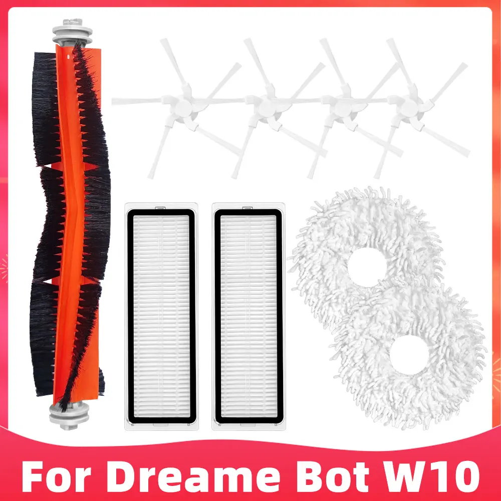 Запчасти для робота-пылесоса Dreame Bot W10, запасные части RLS5C, основная боковая щетка, фильтр НЕРА, насадка на швабру