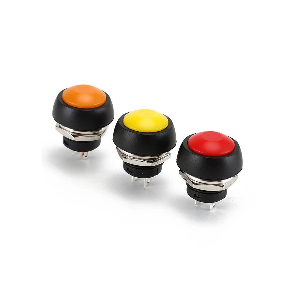7 шт. встроенный 2-контактный мини-переключатель 12 мм В 1 а с момента сброса IP55