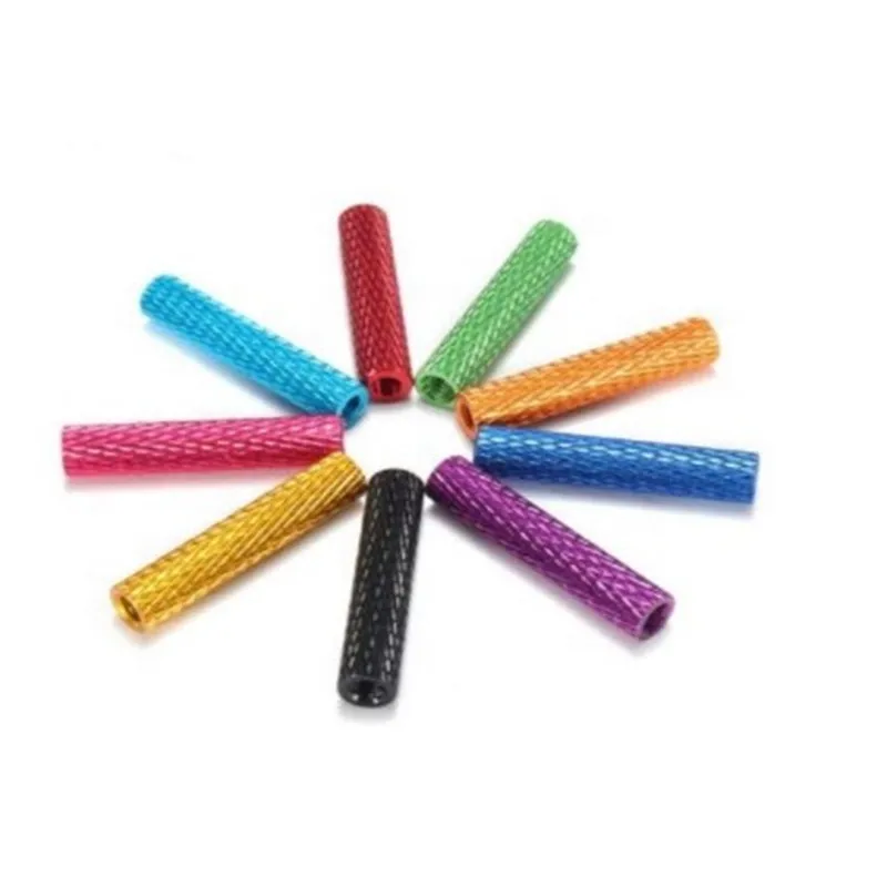 10pcs/lot m3 3mm colourful aluminum knurled spacer standoff m3x10/15/20/25/28/30/35/37/40/45/50 | Screws