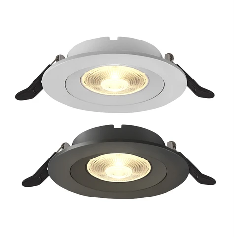 Безрежущие круглые светодиодные потолочные светильники COB, высококлассные встраиваемые лампы, потолочные светильники для помещений, жилых помещений, 110 В, 220 В