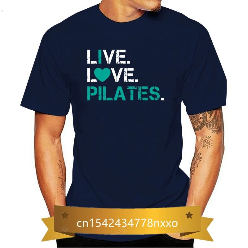 

Eu amo pilates camisa-amor ao vivo pilates t camisa