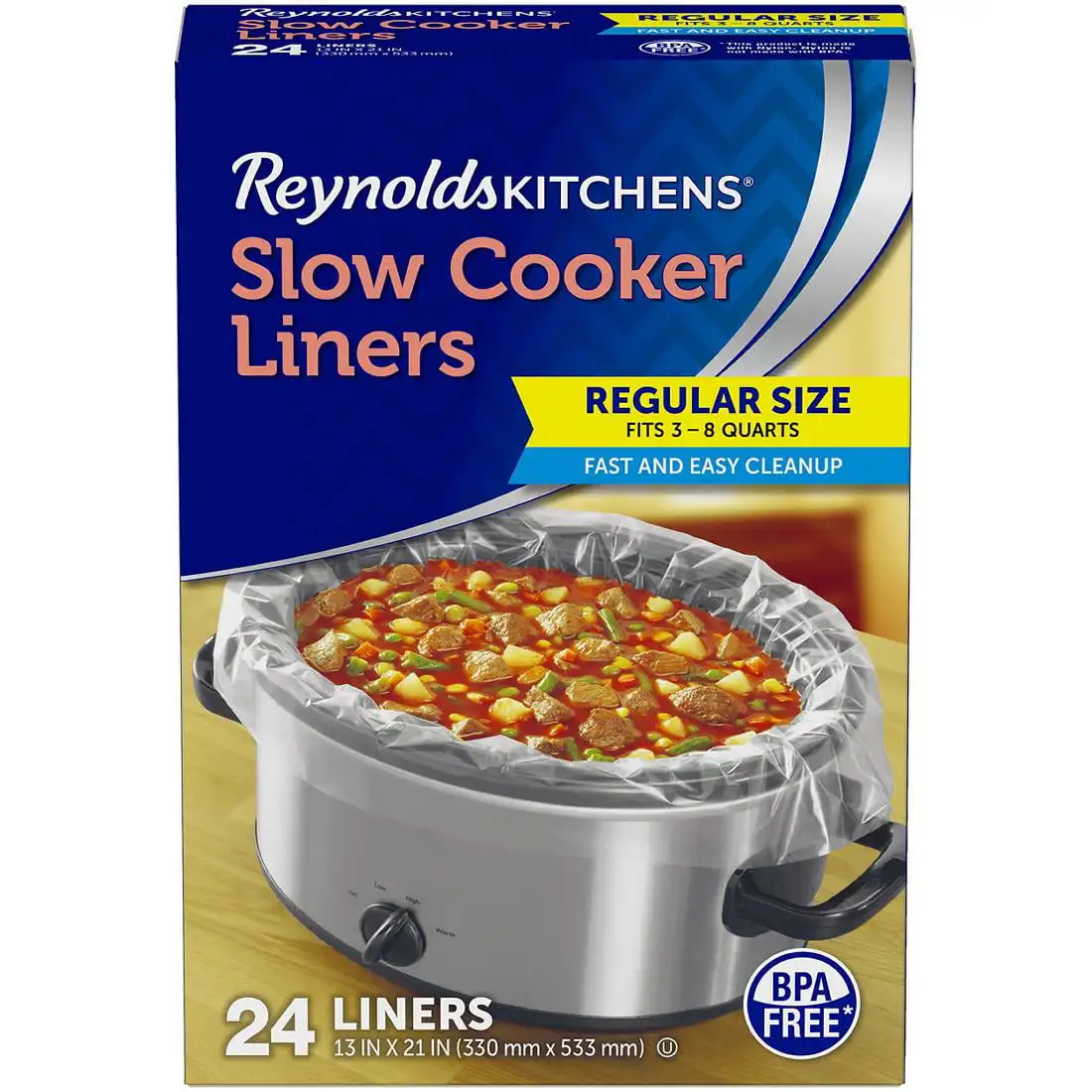 

Slow Cooker Liners, Regular Size, 24 ct.