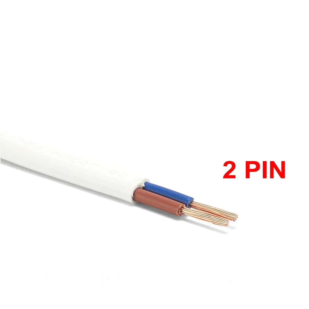 2-контактный электрический провод 0,75 мм2, медный сигнальный кабель RVV, провод в оболочке из ПВХ для светодиодного освещения, автомобильный шнур питания, проекты DIY