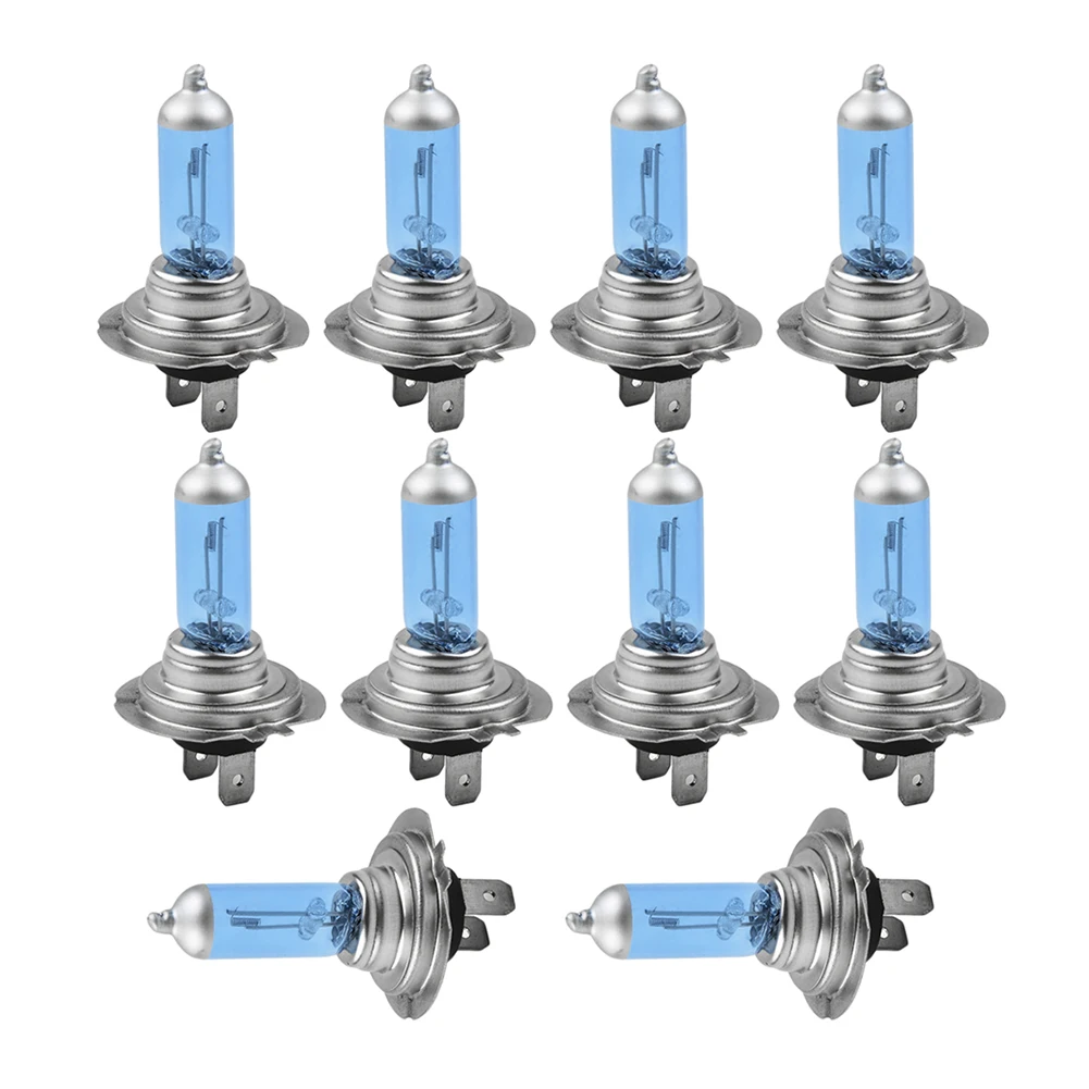 

Lamp Headlights Light Xenon Set H7 Halogen White 10pcs 12V 55W Bright Stock