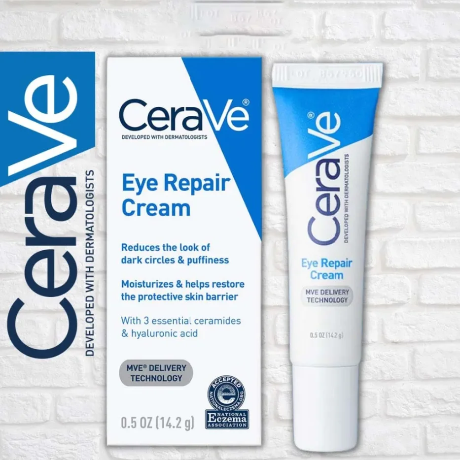 

14ML CeraVe Niacinamide Anti Wrinkle Eye Cream Anti Dark Circle Eye Bags Puffiness Firming Lifting Soothing Eye Care Massage