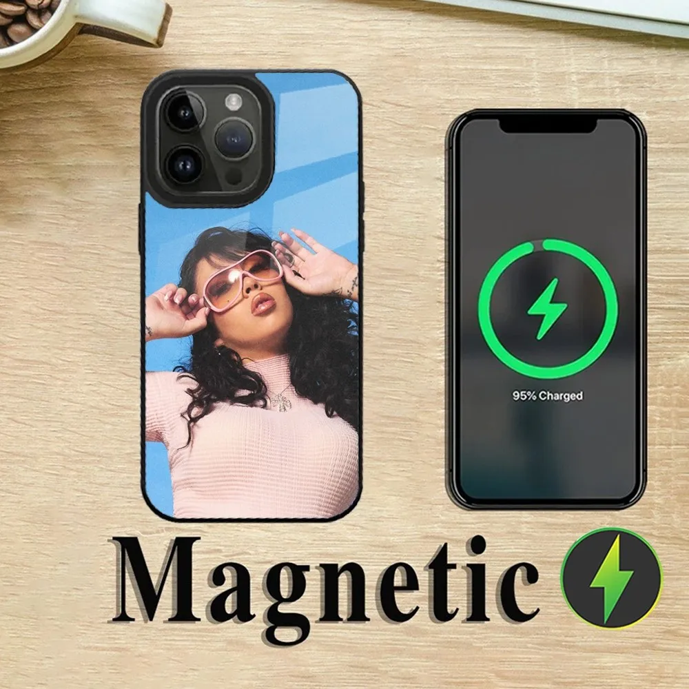 Чехол для телефона Singer Kali U-Uchis iPhone 16 15 14 13 12 11 Plus Pro Max Mini Magsafe с магнитной