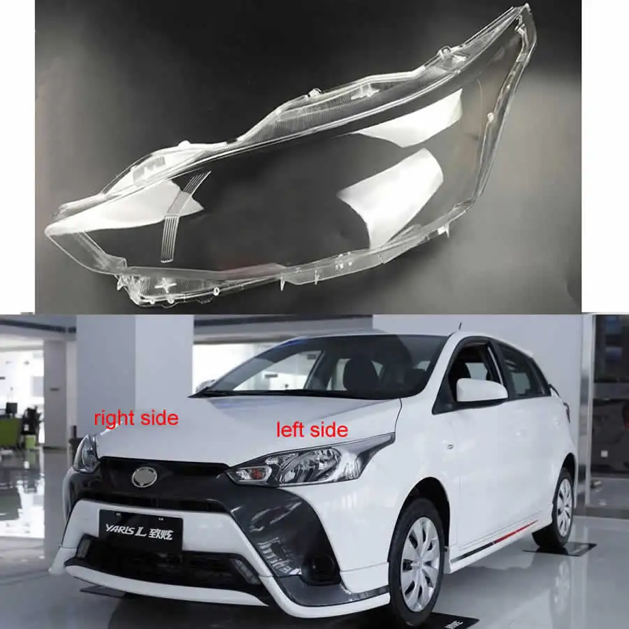 

Прозрачная накладка на переднюю фару для Toyota Yaris L 2016-2019, замена оригинального абажура из плексигласа