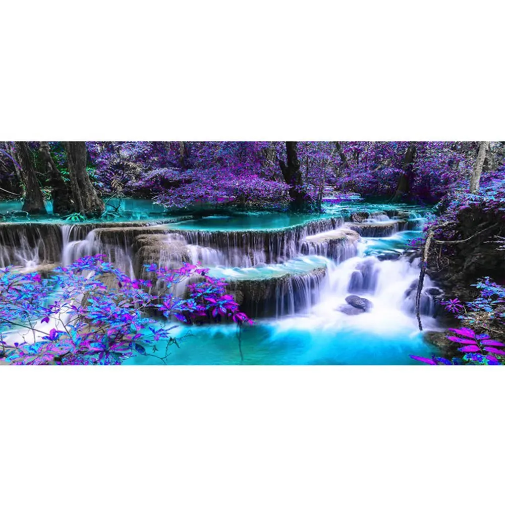 

5D DIY Diamond Painting Waterfall Full Square/Round Diamond Embroidery Landscape Mosaic Cross Stitch Kit Home Wall Art Decor
