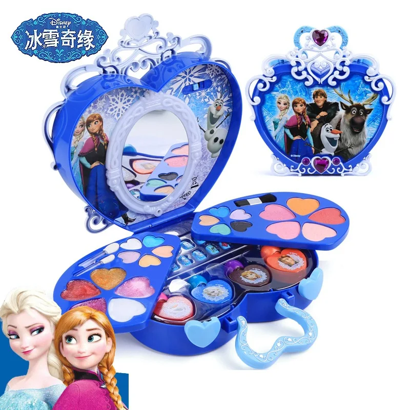 

Disney girls snow White frozen elsa and anna Lip gloss lipstick Makeup set Princess Series Beauty pretend play girls Gift Box