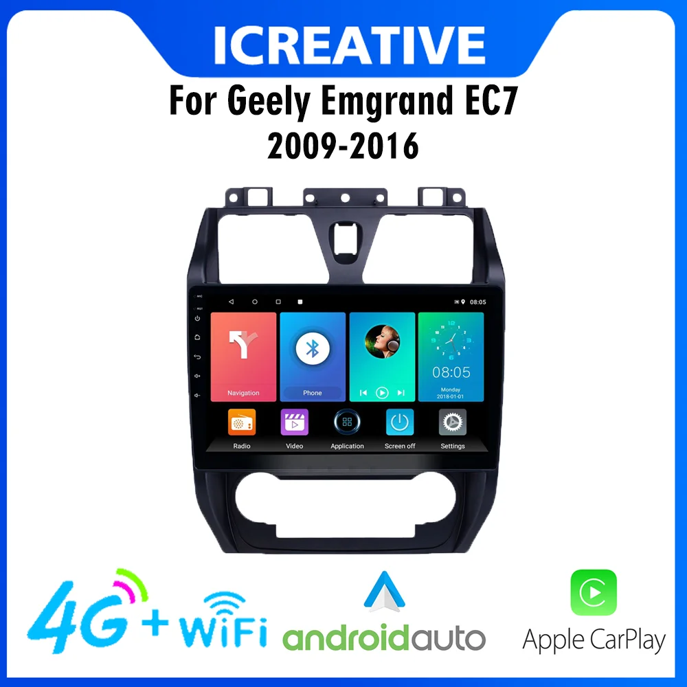 

4G Carplay For Geely Emgrand EC7 2012-2013 Android 2 Din Car Stereo WIFI GPS Navigation Multimedia Player No Dvd