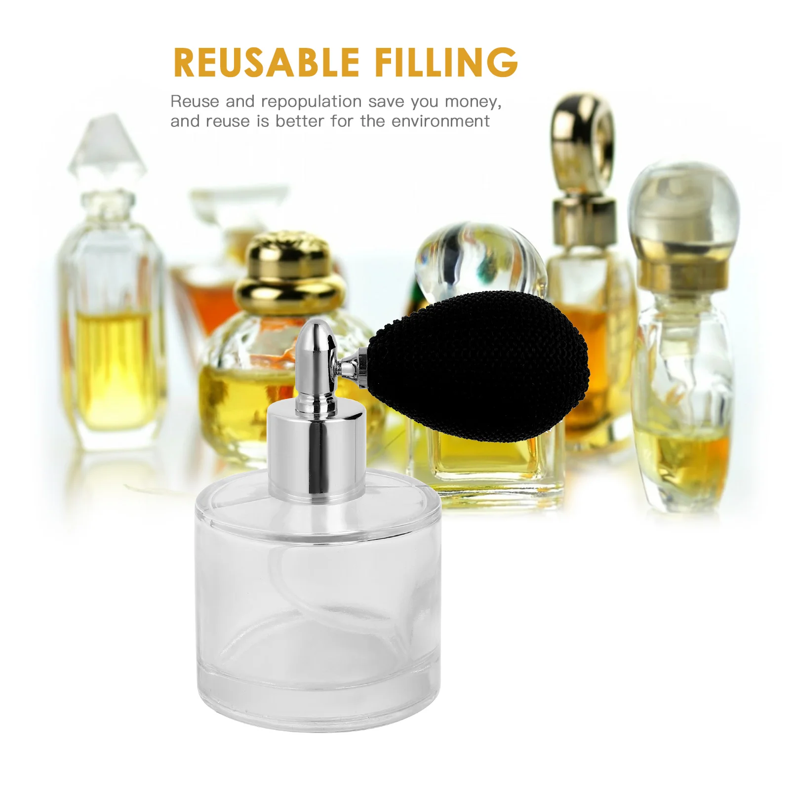 Аппликатор 50 мл подушка безопасности флакон для духов распылители многоразовый