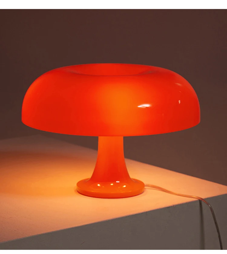 

Vintage Mushroom Table Lamp Italian Artemide Nessino&Nesso Designer Table Lamps for Bedroom Living Room Home Decor LED Lamp