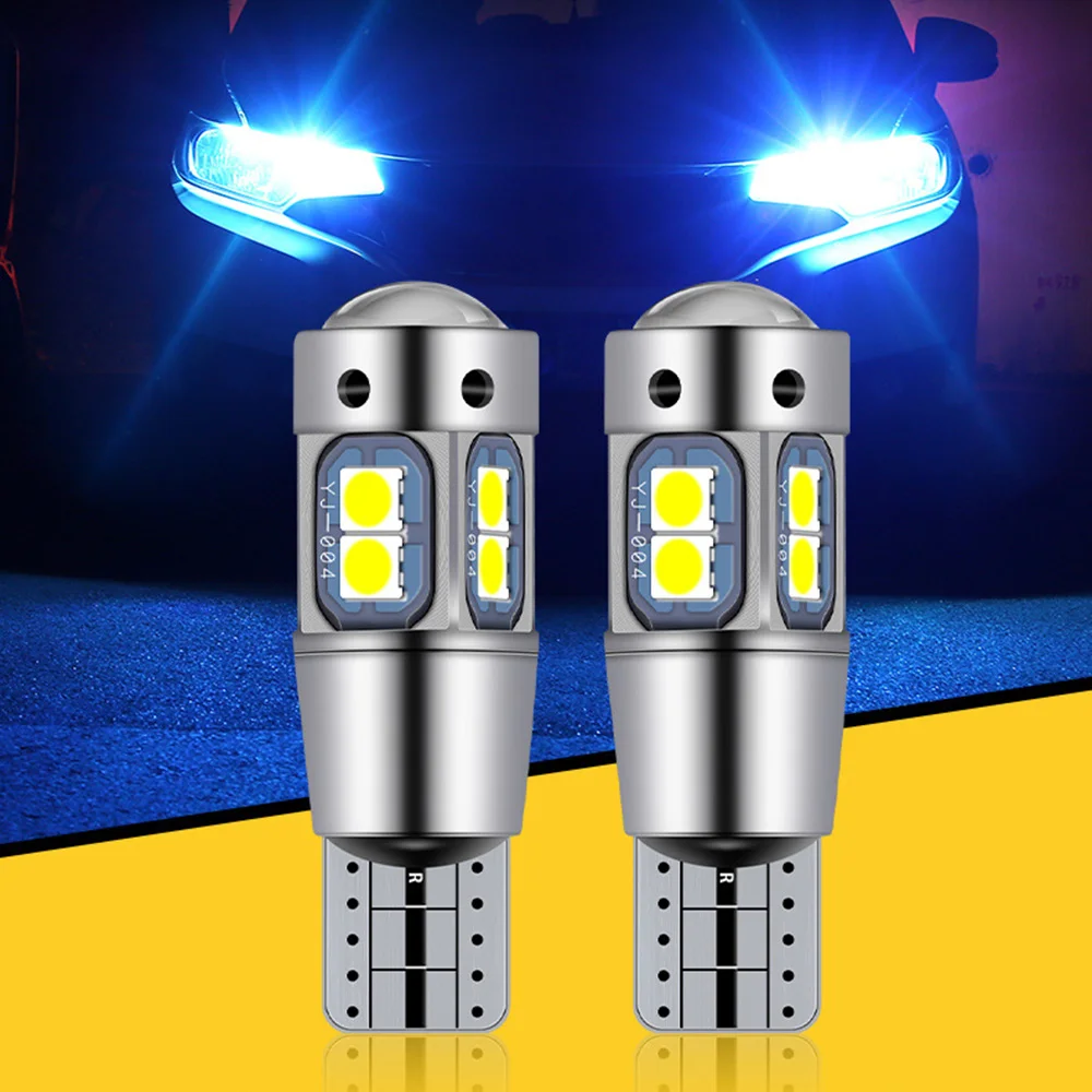 

2 шт., Автомобильные светодиодные лампы T10 W5W 168 192 3030 10smd 12 В