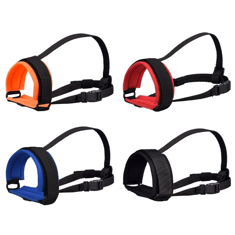 

Намордник для собак, нейлоновый ремешок средних и больших пород, многоцветный, безопасный E7CB