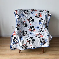 Disney Cartoon Mickey Mouse Minnie Frozen Elsa Soft Flannel Blanket Throw for Girl Boy Children on Bed Sofa Kids Gift 95x125cm