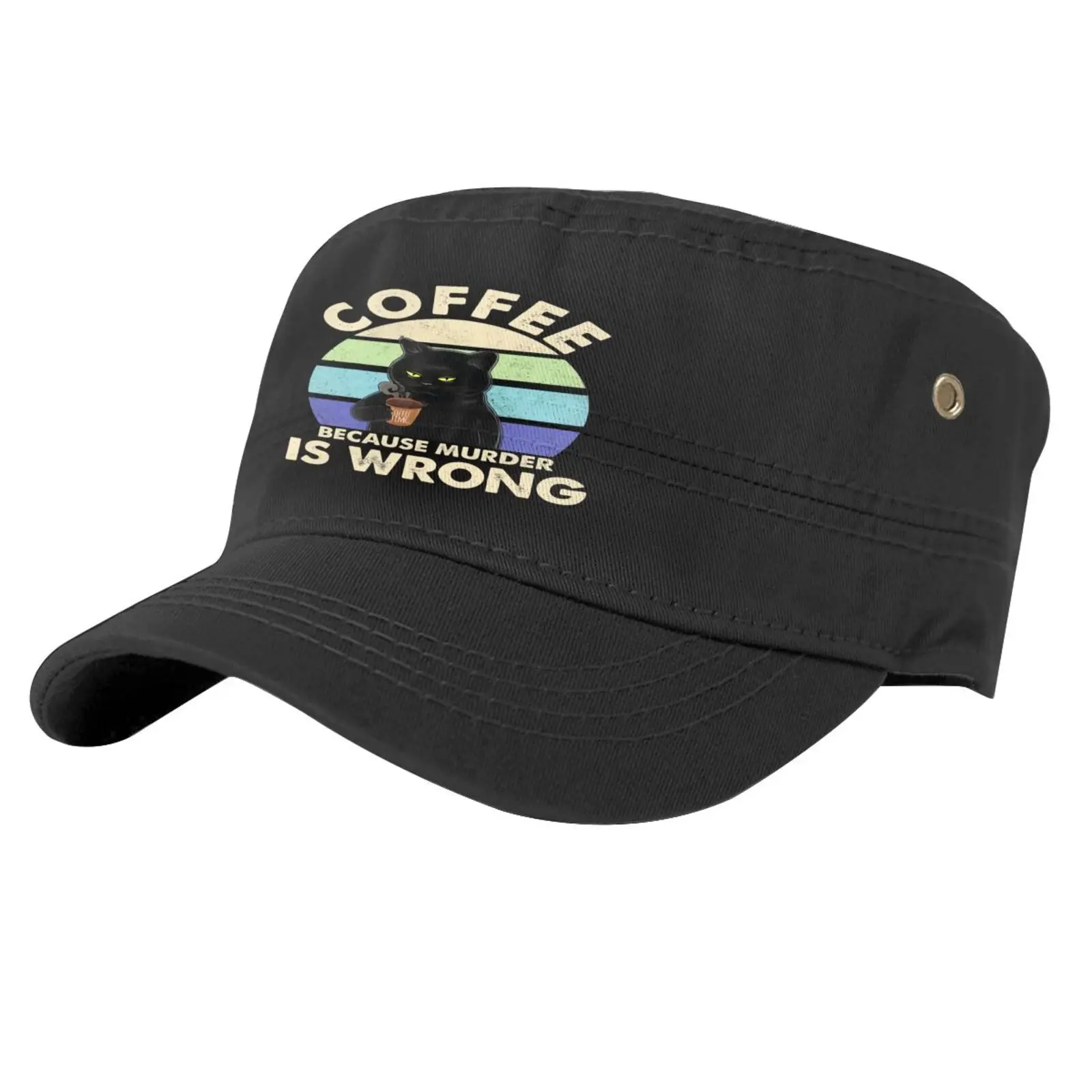 

Coffee Because Murder Is Wrongs 3859 Cap Women's Hats Cap Brazil Winter Cap Man Beanies For Women Hat Men Satin Cap Summer Hat