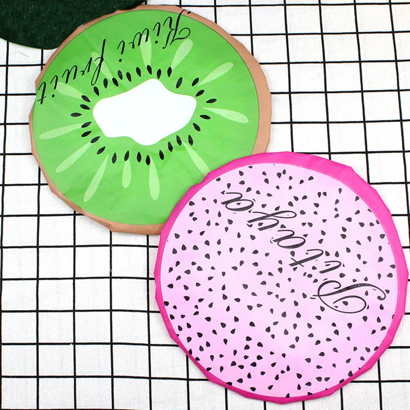 

1pcs Adorable Fruit Shower Cap Multiple Styles Of Waterproof Shower Caps Reusable Female Bathroom Accessory Hood