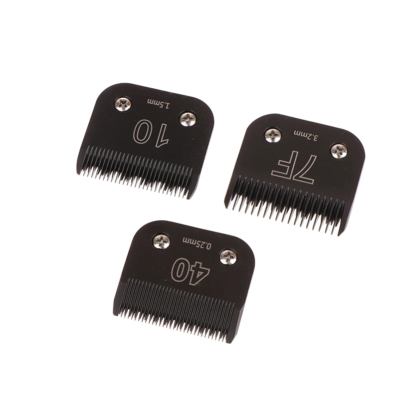 Черные съемные лезвия для стрижки собак из нержавеющей стали совместимые с