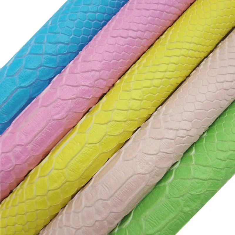 Amonglitter пастельные цвета синтетическая кожа змеиная тисненая искусственная