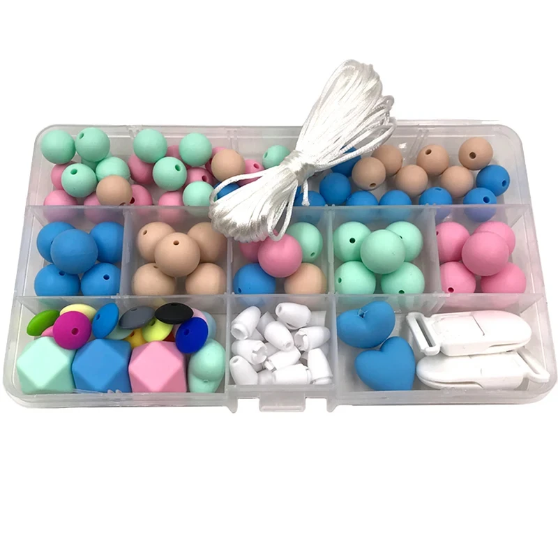 ABCPICK в упаковке силиконовые бусины для пищевых продуктов подарок душа подвески