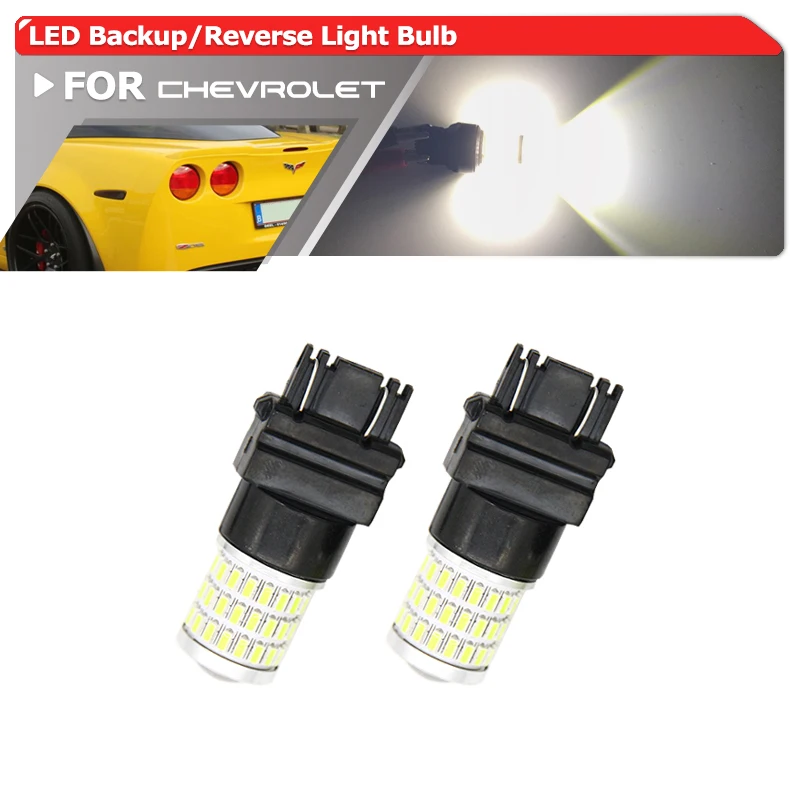 

2PCs For Chevrolet Corvette C6 2005-2013 Projector Led Backup Reverse Light Bulbs T25 3157 3157-SCK 4114KLCP Auto Lamp