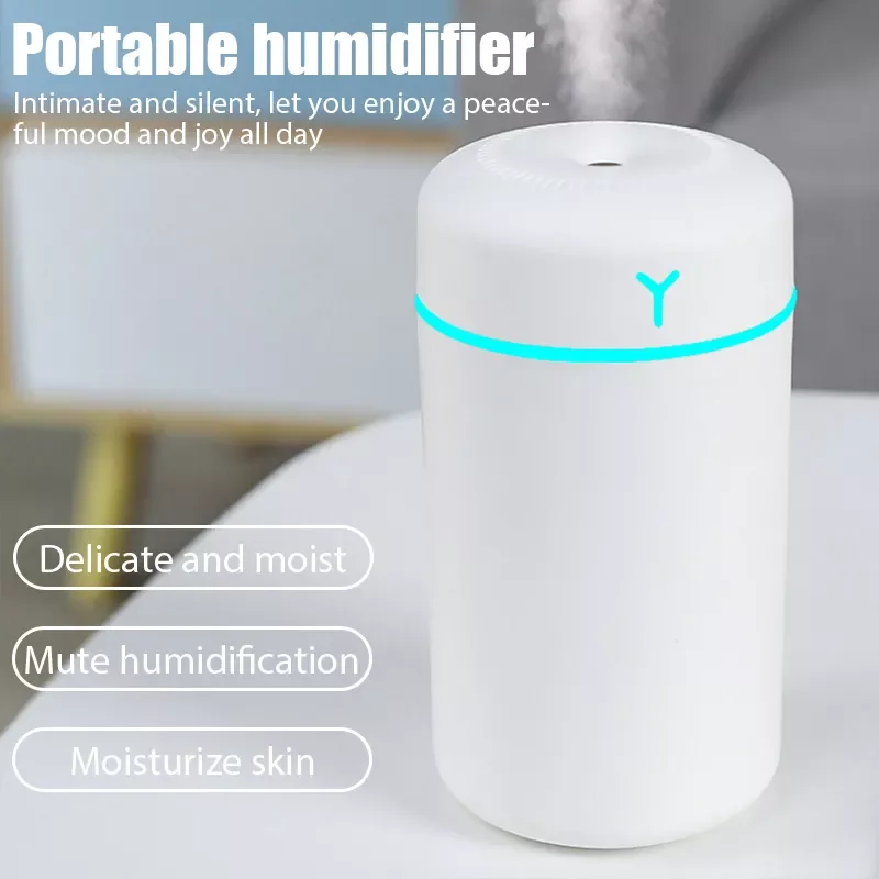 

Portable 420ml Air Humidifier Aroma Oil Humidificador for Home Car USB Cool Mist Sprayer with Colorful Soft Night Light Purifier