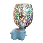 Стеклянный 3D Электрический воск, плавкий, экономный ароматизатор, восковая горелка, ароматизатор, ночсветильник, Звездный эффект, ароматическая декоративная лампа