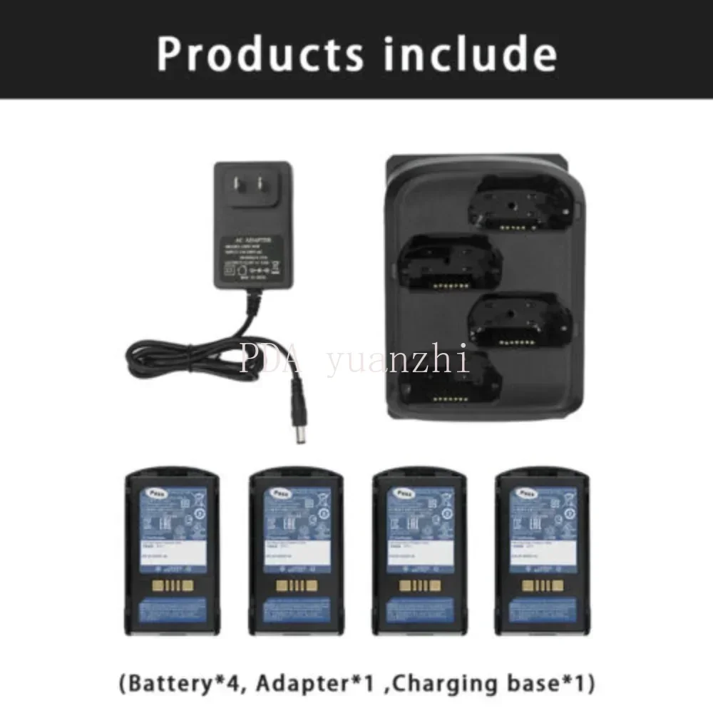 4-слотовая подставка для зарядки аккумулятора + адаптер питания 4 Zebra MC3200 MC3300 MC330M