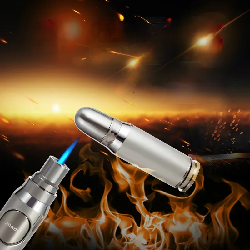New JOBON Bullet Shaped Cigar Lighter Jet Multi-purpose Butane Gas Torch Lighters Spray Gun Cigarette Smoking Tool Men Gift enlarge