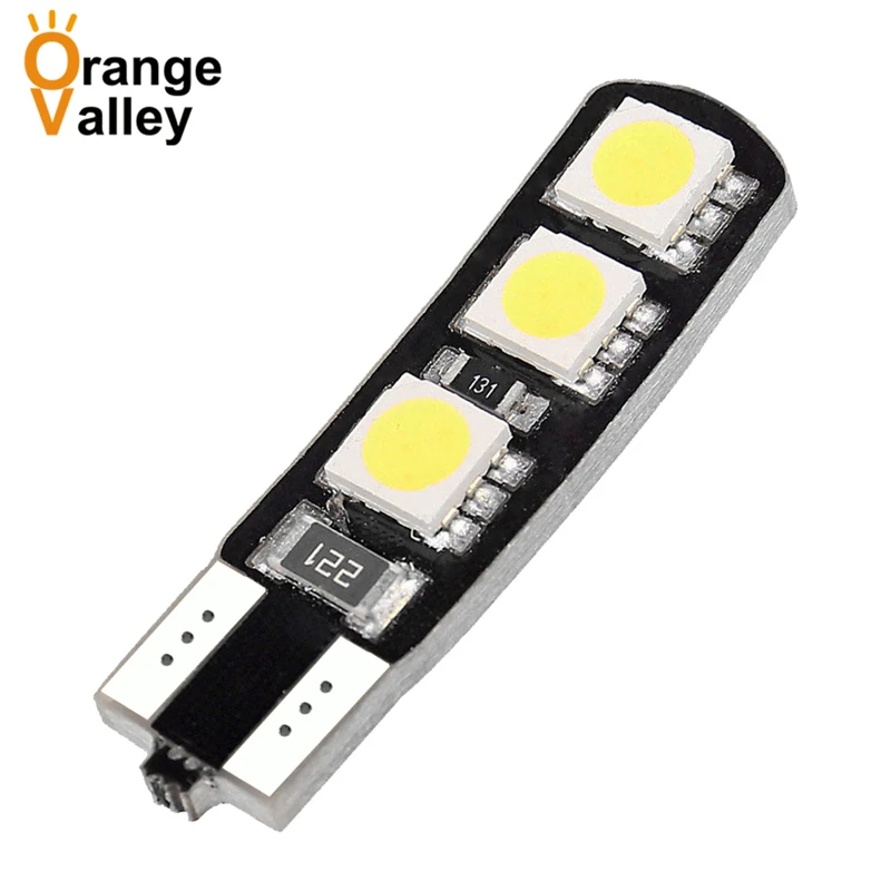

1 шт. T10 6SMD 5050 W5W светодиодный DC 12 В