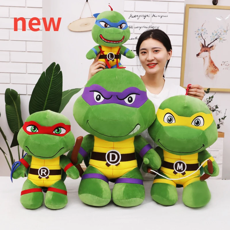 

Bandai Turtles Dolls Cartoon Stuffed Animals Plush Toy Pillow Anime Figure Tortoise Kids Gift for Fans Children Birthday Present