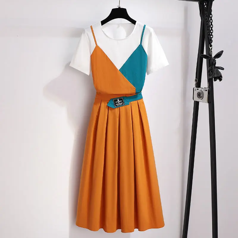 Женский комплект из двух предметов футболка с коротким рукавом и тонкая