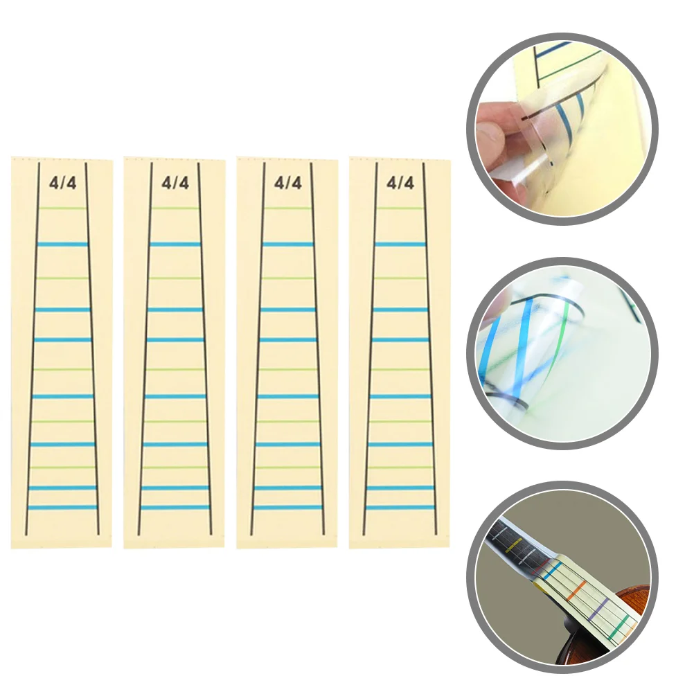 

Ukulele Fretboard Sticker Violin Phoneme Stickers Removable Practical Fingerboard Accessories