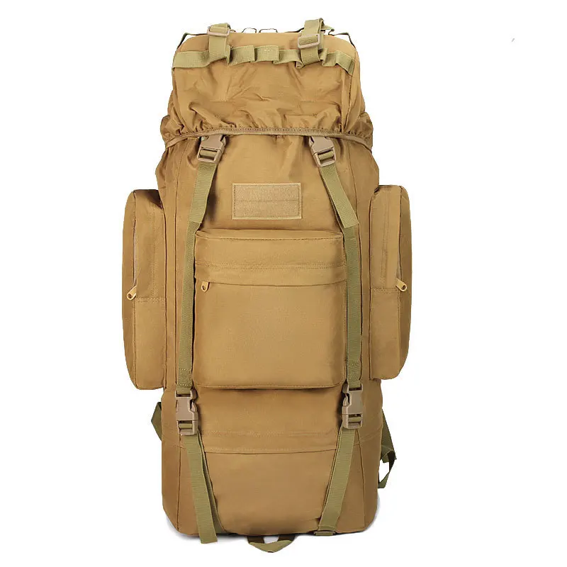 75L Outdoor Mountaineering Bag Army Tactical Backpack Men Camping Climbing Bags Hiking Travel Expandable Multi-Purpose Bag
