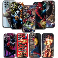 marvel spiderman phone cases for samsung galaxy s22 plus s20 s20 fe s20 lite s20 ultra s21 s21 fe s21 plus ultra back cover