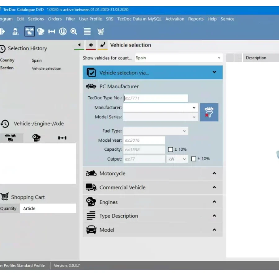 Каталог электронных запчастей TecDoc 2020. для автофургонов и автомобилей TecAlliance