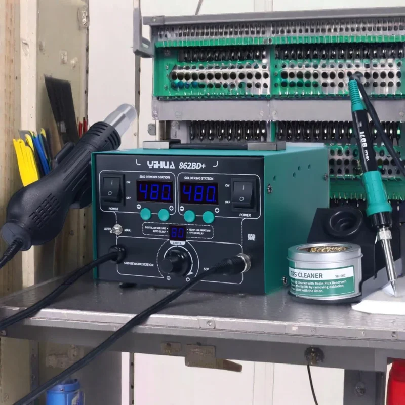 WEP 862BD + видимая регулируемая температура объем воздуха паяльная станция BGA