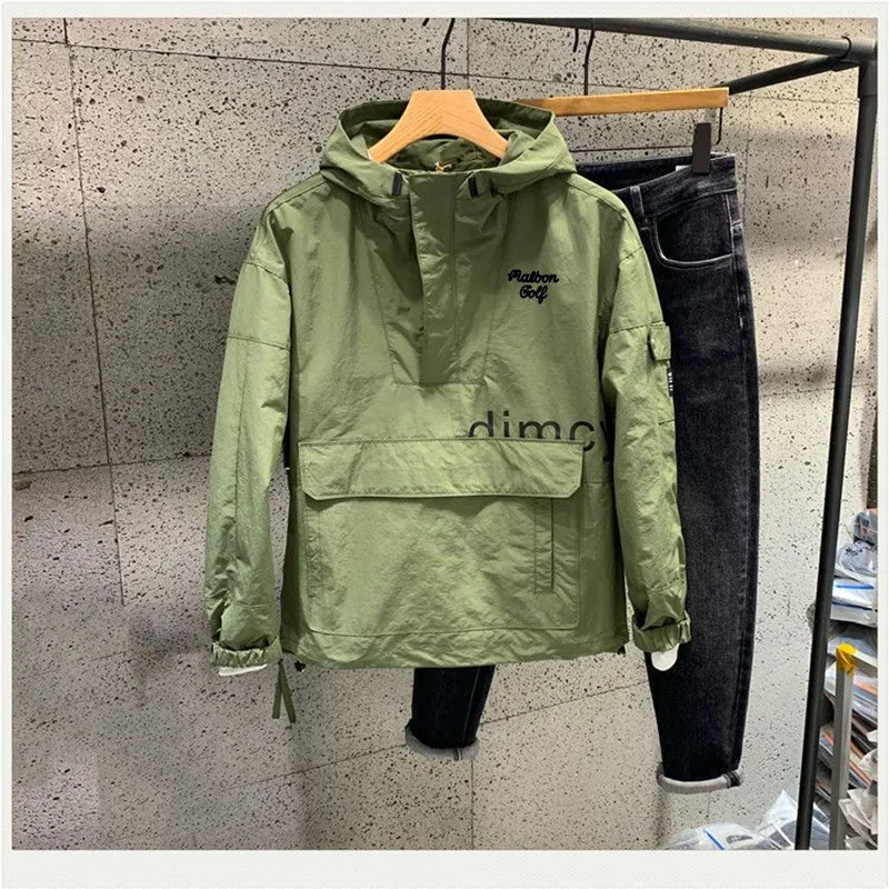Golf Wear Men 2022 New Autumn Men's Golf Clothing Men Windbreaker Hooded Hoodie Fashion Casual Golf Jackets Outdoor Malbon Golf