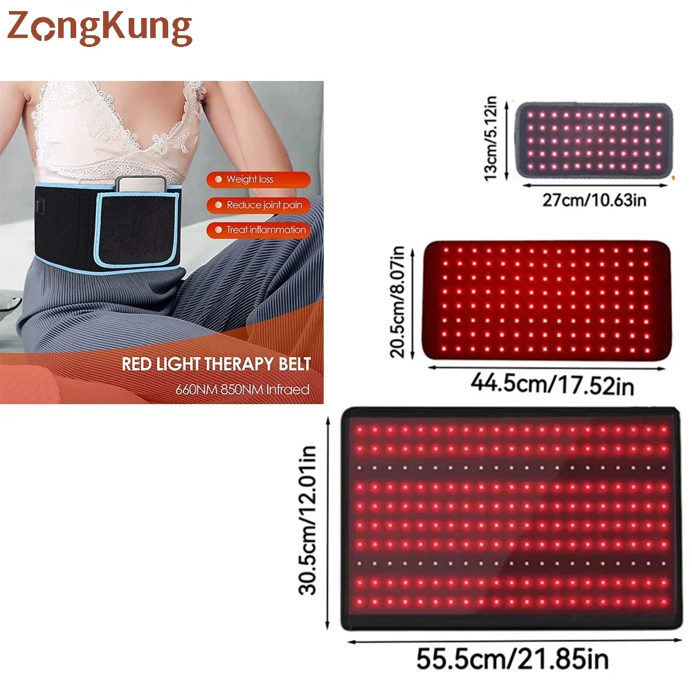 

Ремень ZONGKUNG женский для сжигания жира, обезболивающий пояс с красными и инфракрасными элементами, 660 нм и 850 нм, аппарат для похудения